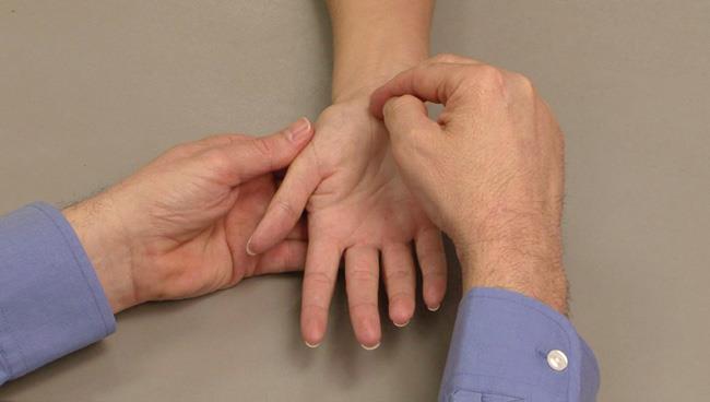 Tinel's test for nerve damage