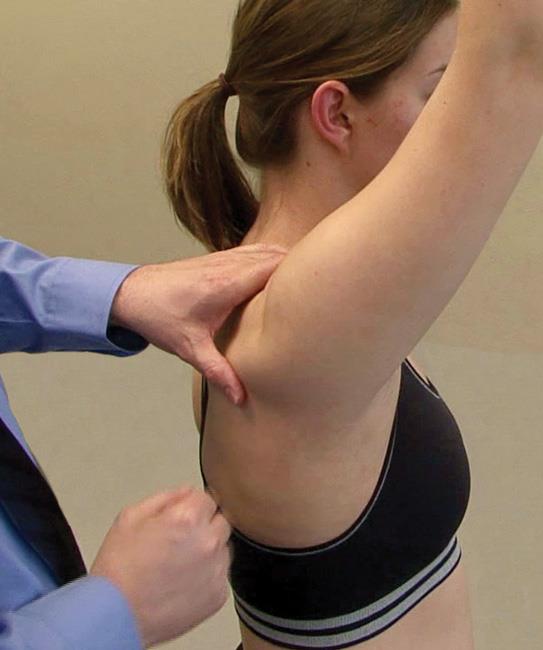 Doctor testing patient's range of motion 