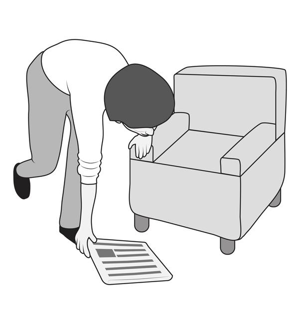 Picking up a light object