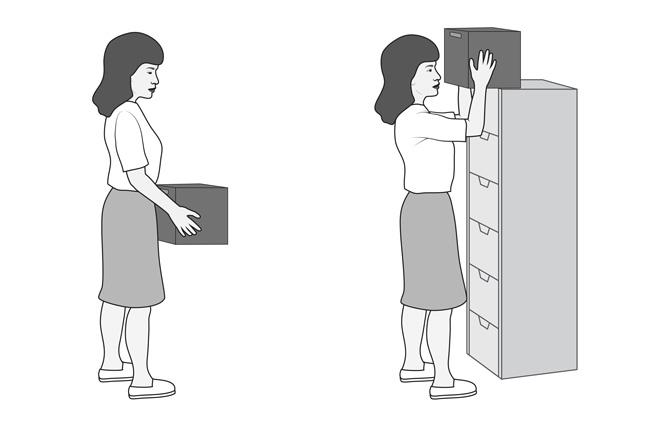 Placing an object on a shelf
