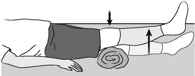 Terminal knee extension, supine
