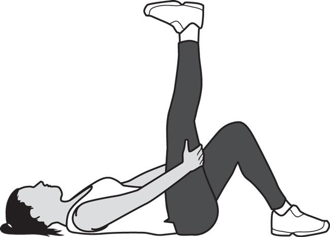 Hamstring stretch, supine