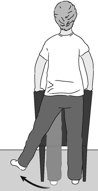 Illustration of standing hip abduction